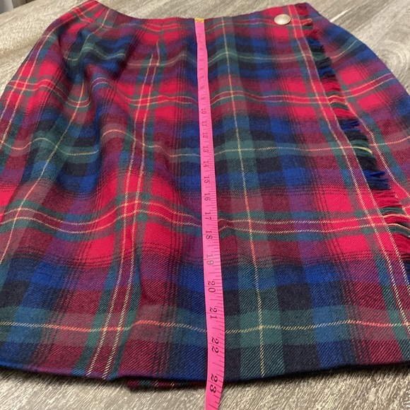 Vintage Wool J.mcLaughlin for Sanyo plaid skirt size 6 - Picture 9 of 11